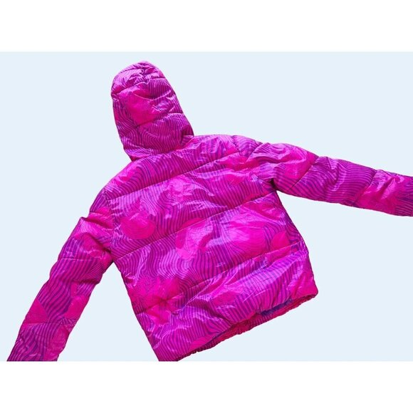 DISNEY Parks Alice In Wonderland Cheshire Cat Puffer Jacket Coat Sz Sm - Picture 6 of 8